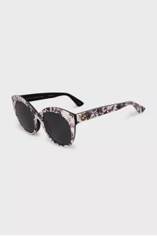 White floral print sunglasses
