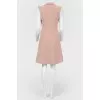Long vest with tag pockets