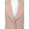 Long vest with tag pockets