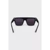 Black sunglasses with white trim