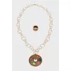 Set of pendant and ring