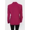 Fitted jacket with tag pockets