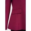 Fitted jacket with tag pockets