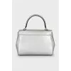Silver crossbody with crystals