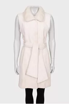 Long mink vest