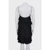 Ruffled dress with thin straps
