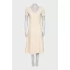 White dress with short sleeves