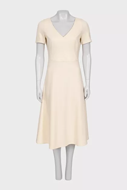 White dress with short sleeves