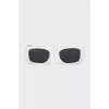Narrow white sunglasses