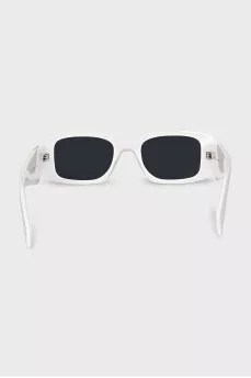 Narrow white sunglasses