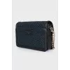 Black wicker bag
