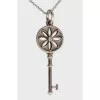 Silver key pendant
