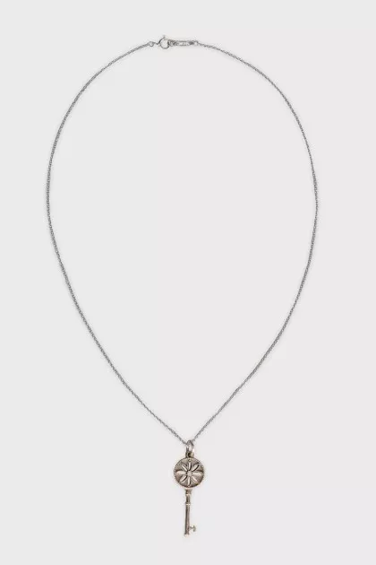 Silver key pendant