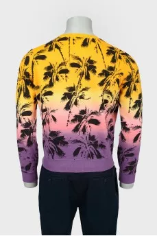 Men's sweatshirt with palm trees with tag