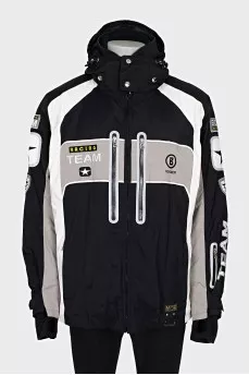 Men's straight-cut jacket with pockets
