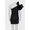 One-shoulder dress with ruffles