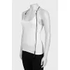 Fitted tank top with contrasting detail