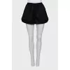 Black striped shorts