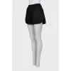 Black striped shorts