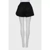Black striped shorts
