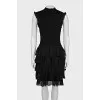 Black dress with ruffles