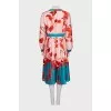Pleated dress with tag