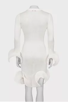 Bodycon dress with voluminous decor