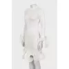 Bodycon dress with voluminous decor