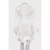 Bodycon dress with voluminous decor