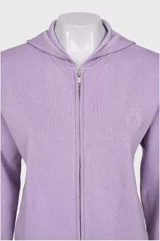 Purple suit with arrows