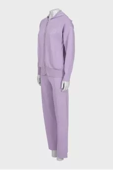 Purple suit with arrows