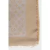 Two-tone scarf with signature monogram