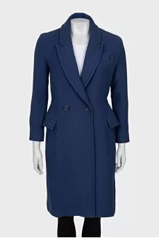 Blue fitted coat