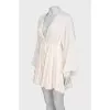 White dress with puff sleeves