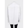Oversized shirt with embroidered logo