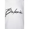 Men's sweatshirt with a black logo with a tag