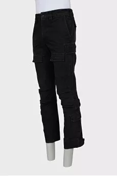 Men's trousers with patch pockets