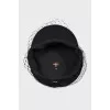 Black cap with mesh
