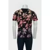 Men's T -shirt with palm trees with tag