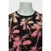 Men's T -shirt with palm trees with tag
