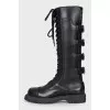 Diorebel leather boots