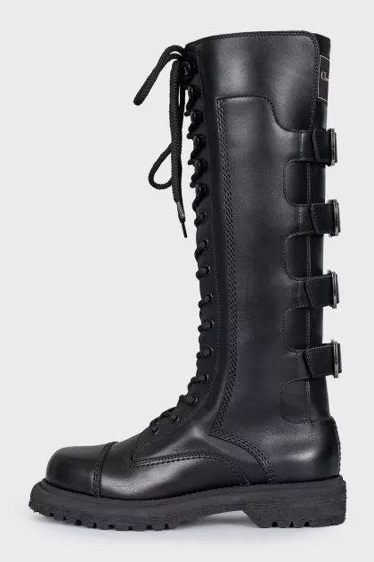 Diorebel leather boots