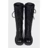 Diorebel leather boots