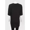T -shirt with neon pattern and tag