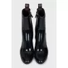 Rubber boots with heels