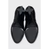 Rubber boots with heels