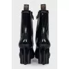 Rubber boots with heels