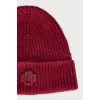 Knitted red hat