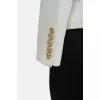Fitted jacket with jeans insert with tag