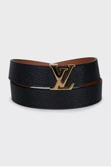 LV Initials reversible leather belt